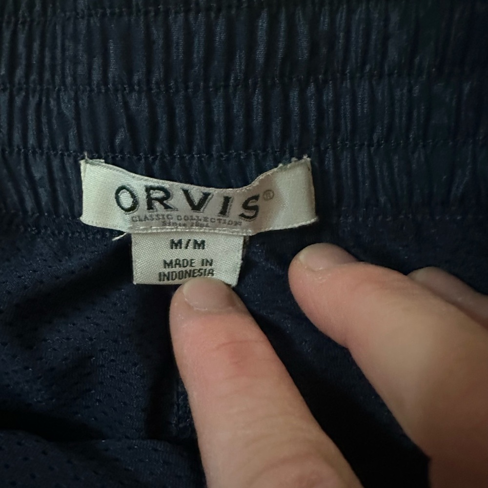 Orvis Women's Embossed Pull-On Travel Skort Navy Blue "Shattered Glass" Size Med - Picture 4 of 9